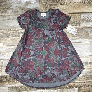 NWT Girls Lularoe size 8 Scarlett dress floral short sleeve